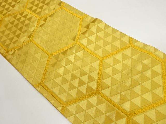 亀甲・鱗模様織出し袋帯